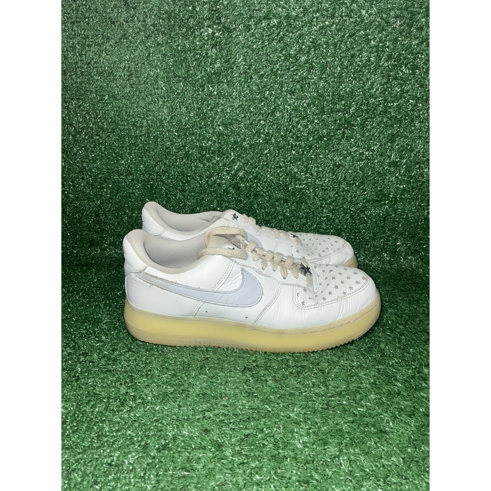 Nike Air Force 1 Low Womens 9.5 Mens 8 White Leather Casual Shoes Daily Sneakers